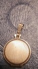 Vintage Locket Pendant Photo Holder Silver Tone . Has engraved on it "Renard". — photo 2
