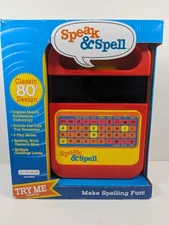 Basic Fun Speak & Spell Electronic Game - 09624 NIB 80's Design