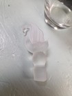 SILVESTRI FROST SWAN STOPPER  CLEAR GLASS PERFUME BOTTLE 5 1/2"H — photo 5