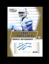 2019 Hit GOLD ROOKIE SP JAKE DOLEGALA AUTO /100! Central Connecticut QB 