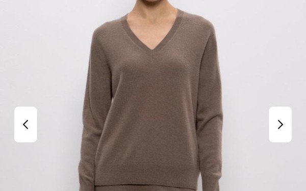Men Joseph Sweater Brown Cashmere L