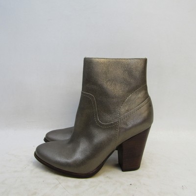 Matisse Womens Size 6 M Metallic Brown Leather Zip Ankle Fashion Boots Bootie