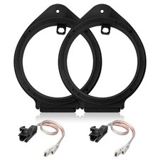 6.5" Speaker Adapter Spacer Ring w/Speaker Wiring Harness Plug for GMC Sierra...