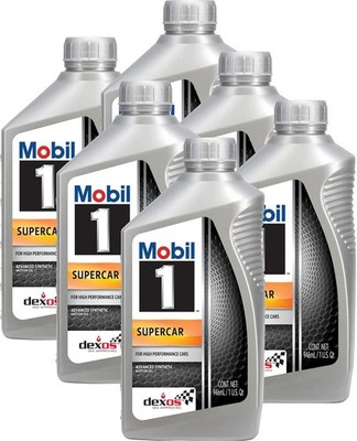 Mobil 1 Supercar 5W50 Full Synthetic Motor Oil Case Of 6 For High Performance...