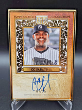 2025 Topps Gilded CC Sabathia Gold Framed HOF Auto On Card 1/25 FIRST ON PRINT!!