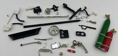 Junk Yard of Mixed scale Plastic Model Car Parts Tanks