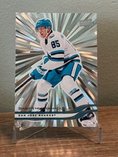 2025-26 Upper Deck Series 2 Silver Outburst Shakir Mukhamadullin #393 SJ Sharks