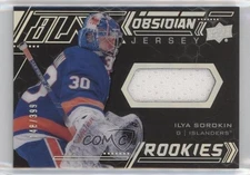 2020-21 SPx UD Black Obsidian Rookies Jersey /399 Ilya Sorokin #ORJ-IS RC
