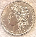 1884 P Morgan Beautiful brilliant uncirculated BU free shipping Sigma tested ++