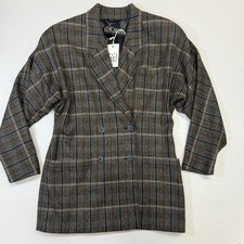 Escada Margaretha Ley Blazer 100 Wool Double Breasted VTG 80s W. Germany Size 8
