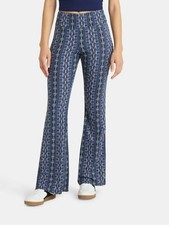 No Boundaries Ribbed Flare Pants, For Women's Size's; X small