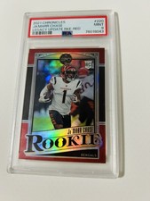 2021 Panini Chronicles Legacy Update Ja'Marr Chase #220 Red /99 Rookie PSA 9