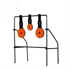Steel Target Stand, Spinner Shooting Target Foldable Durable Steel Constructi
