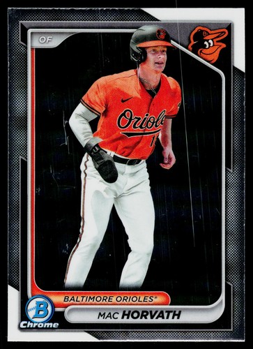 2024 Bowman #BCP-6 Mac Horvath Chrome Prospects - Picture 1 of 2