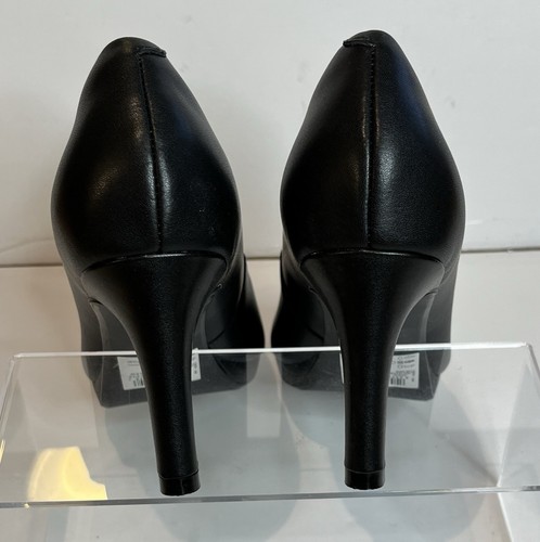 Clarks Women's Adriel Viola Dress Pump, Size 8 W Black Leather - Picture 5 of 7