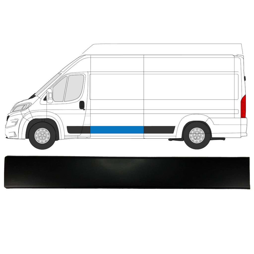 Side trim for Fiat Ducato 2018- / Left