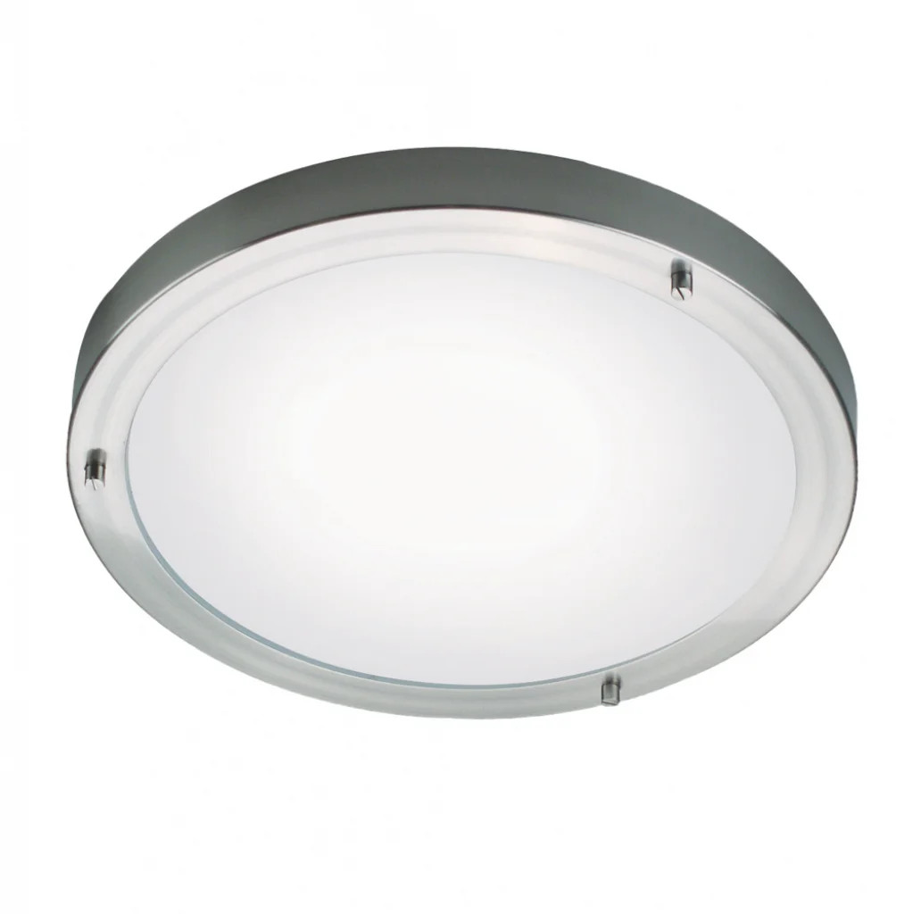 Ceiling Light Silver Ancona Maxi IP44 Brushed Steel 315mm Nordlux 25316132 - Image 2