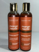 2 New Magestic Pure Mango Nectar Shower Oil 8.5 Oz Each One Is Not Sealed