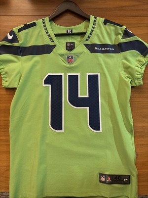 D.K. Metcalf Seattle Seahawks Neon Nike Elite NFL Jersey Size 40/M