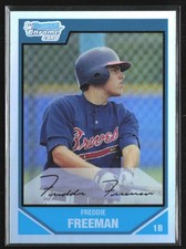 Freddie Freeman 2007 Bowman Chrome Refractor B #BDPP12 Atlanta Braves