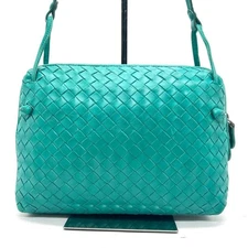BOTTEGA VENETA Intrecciato Nodini Camera Bag Turquoise Blue Excellent Condition