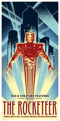 ROCKETEER 20th Anniversary D23 Screen Print LTD EDITION OF 250 Dave Stevens MINT