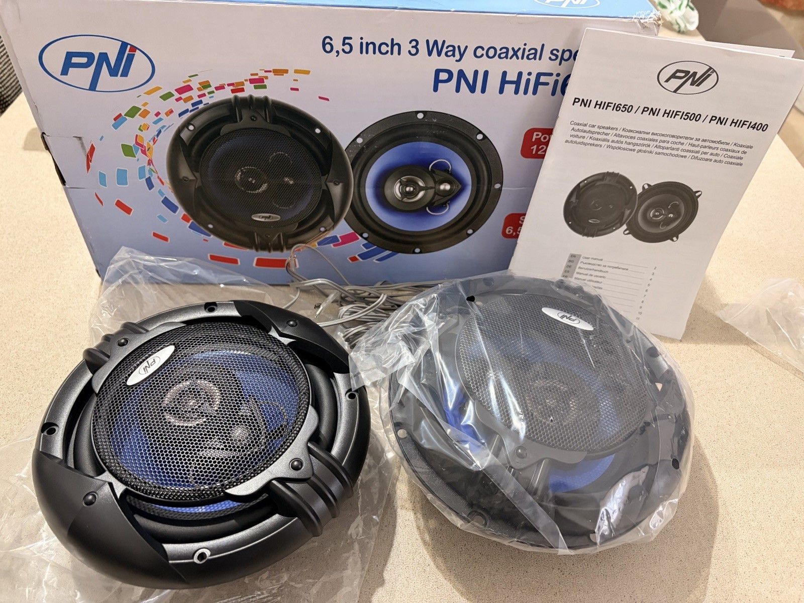 Kit Casse Auto 165mm PNI HiFi650 3 Vie 120W Qualità Professionale