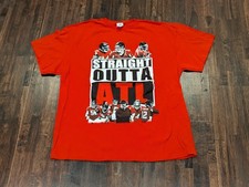 Atlanta Falcons Shirt Mens XL Red Straight Outta ATL NFL Football Graphic Tee