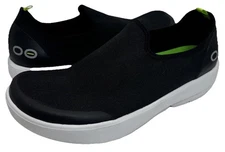 OOFOS OOmg Low Lightweight Recovery Shoes Mens 9 Women’s Size 11 Black White