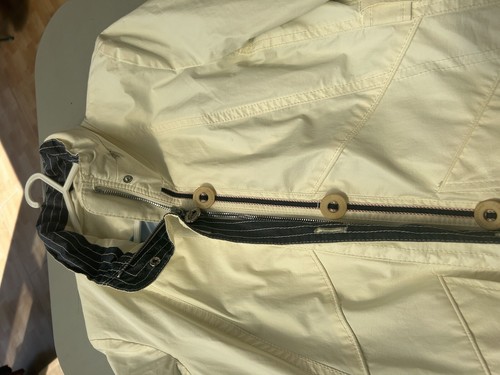 Fabulous CREENSTONE Designer Cream Jacket Size Small 36 Lightweight Rain jacket - Picture 11 of 13