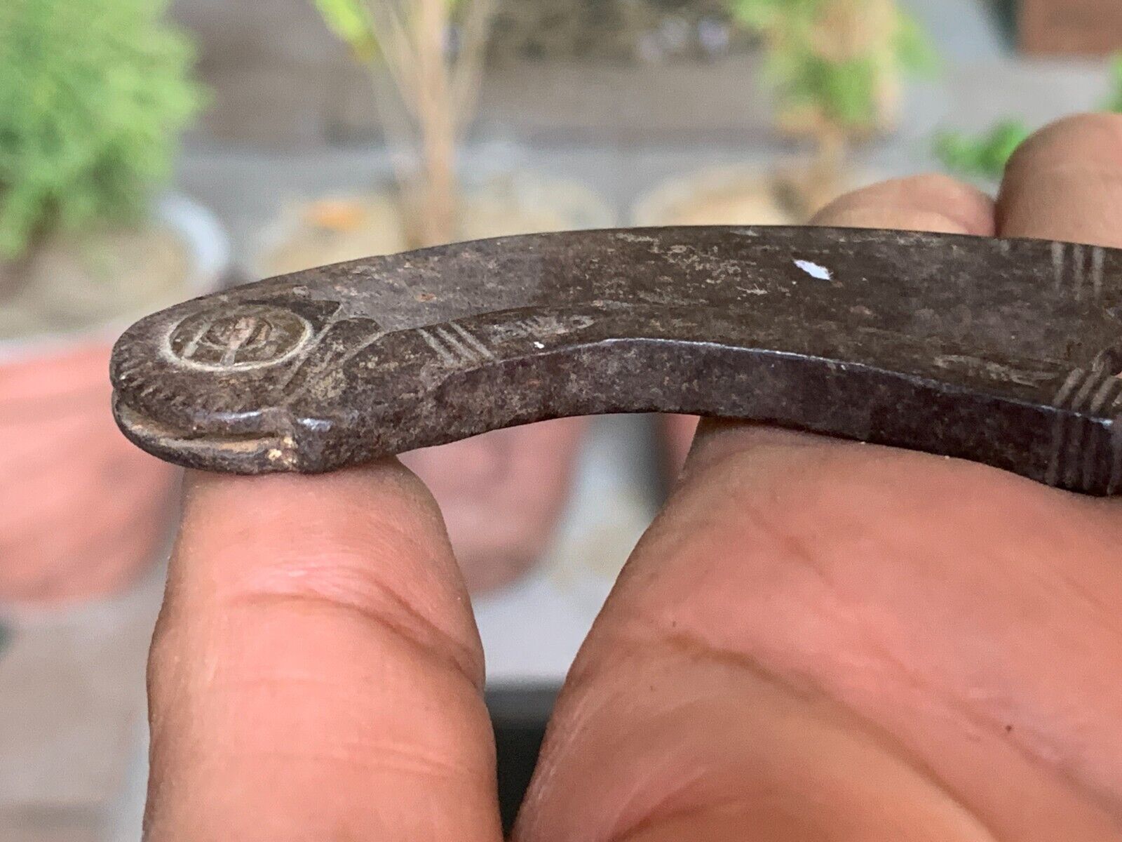 Antique Handcrafted Iron Betel Nut Cutter Cracker Indian Sarota w/ Cutting  Blade