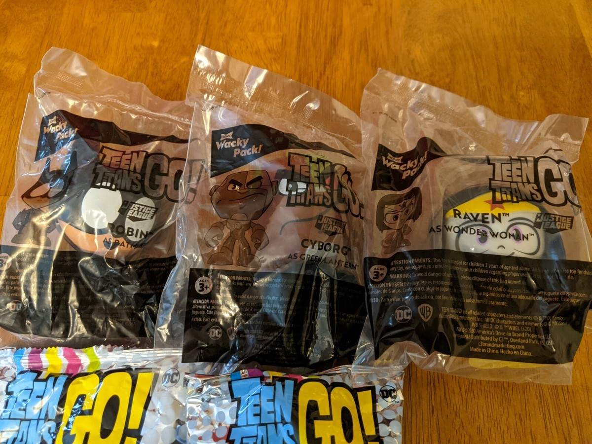 ジャスティスリーグ　10体　DCコミックス　ソニックドライブイン　ミールトイ 2020 Sonic Drive-in Justice League Teen Titans Go Wacky Pack Toys