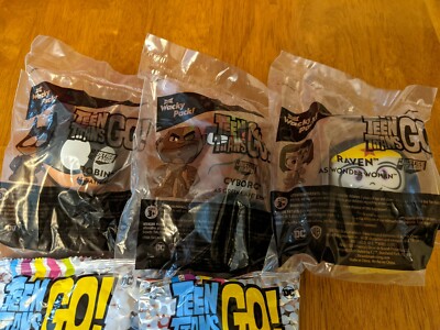 2020 Sonic Drive-in Justice League Teen Titans Go Wacky Pack Toys