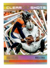 Von Miller Numbered /299 Parallel 2018 Panini Illusions Clear Shots Gold #6 Card