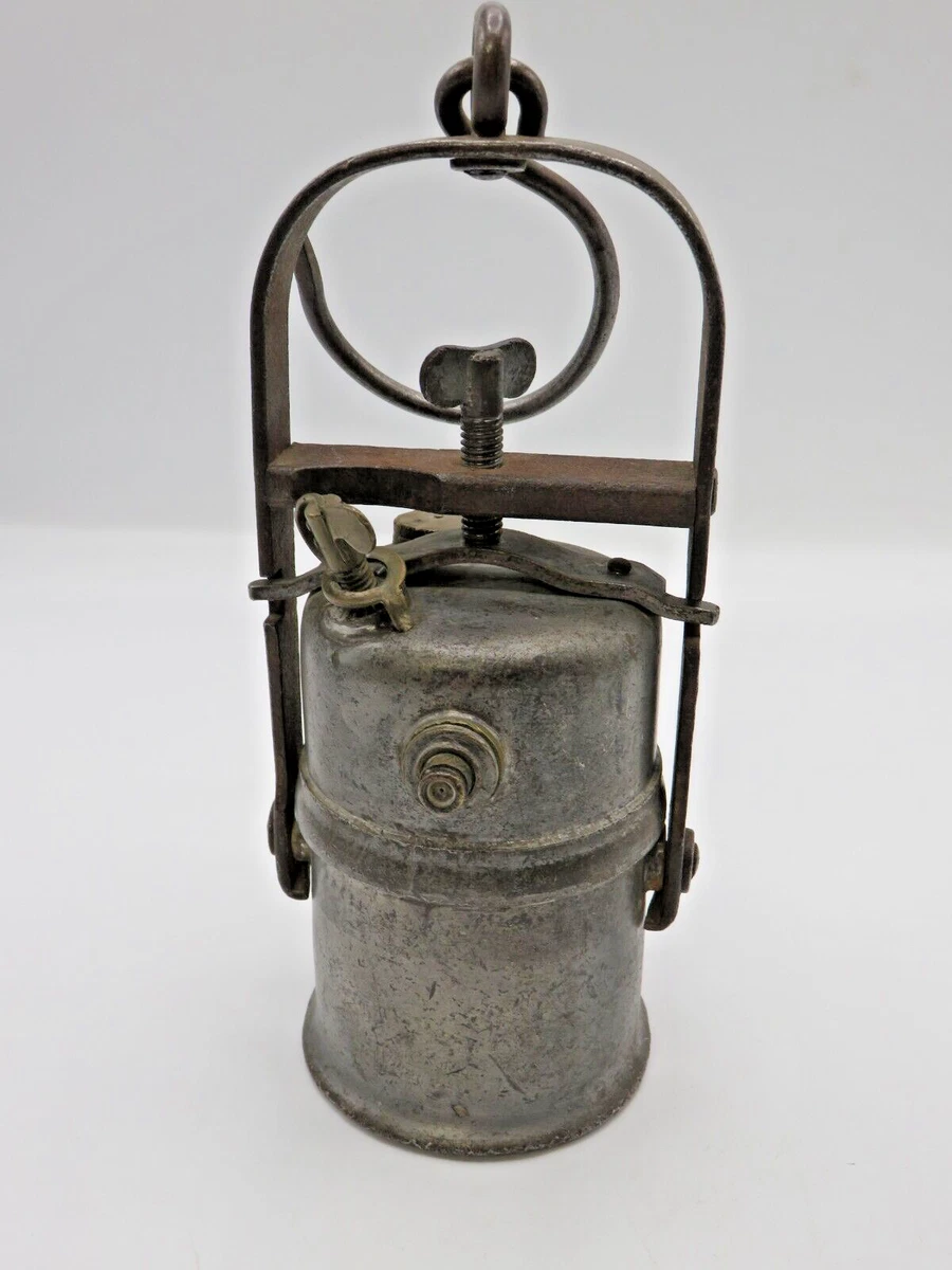 Antique carbide miners lamp deals