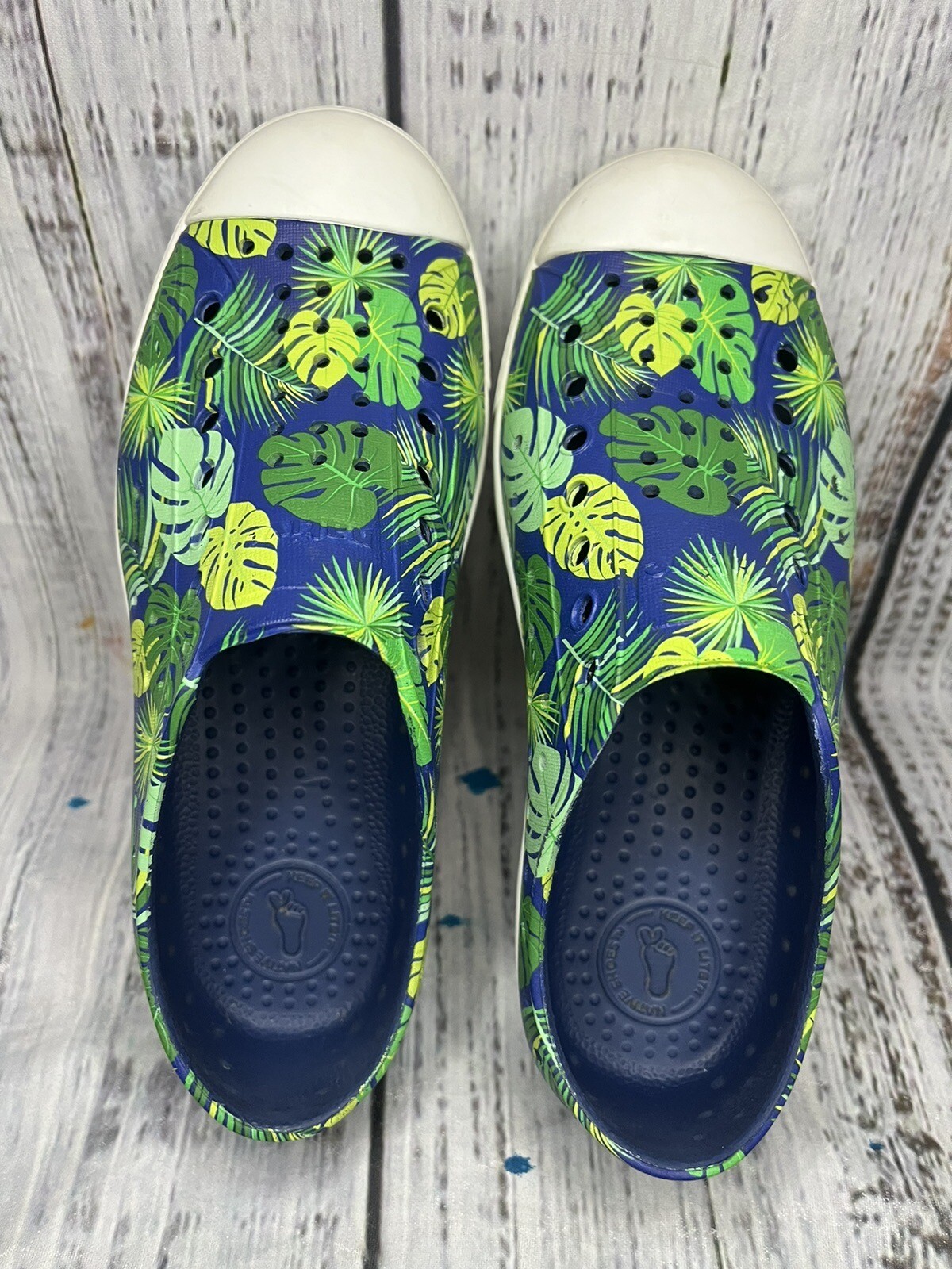 Native Shoes Youth Jefferson Print Slip-On Sneaker Size J1