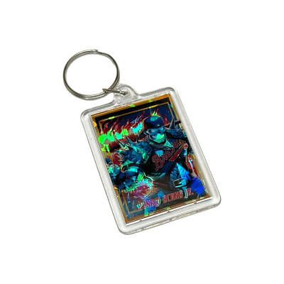 RONALD ACUNA JR ATLANTA BRAVES CRACKED ICE CUSTOM KEYCHAIN | eBay