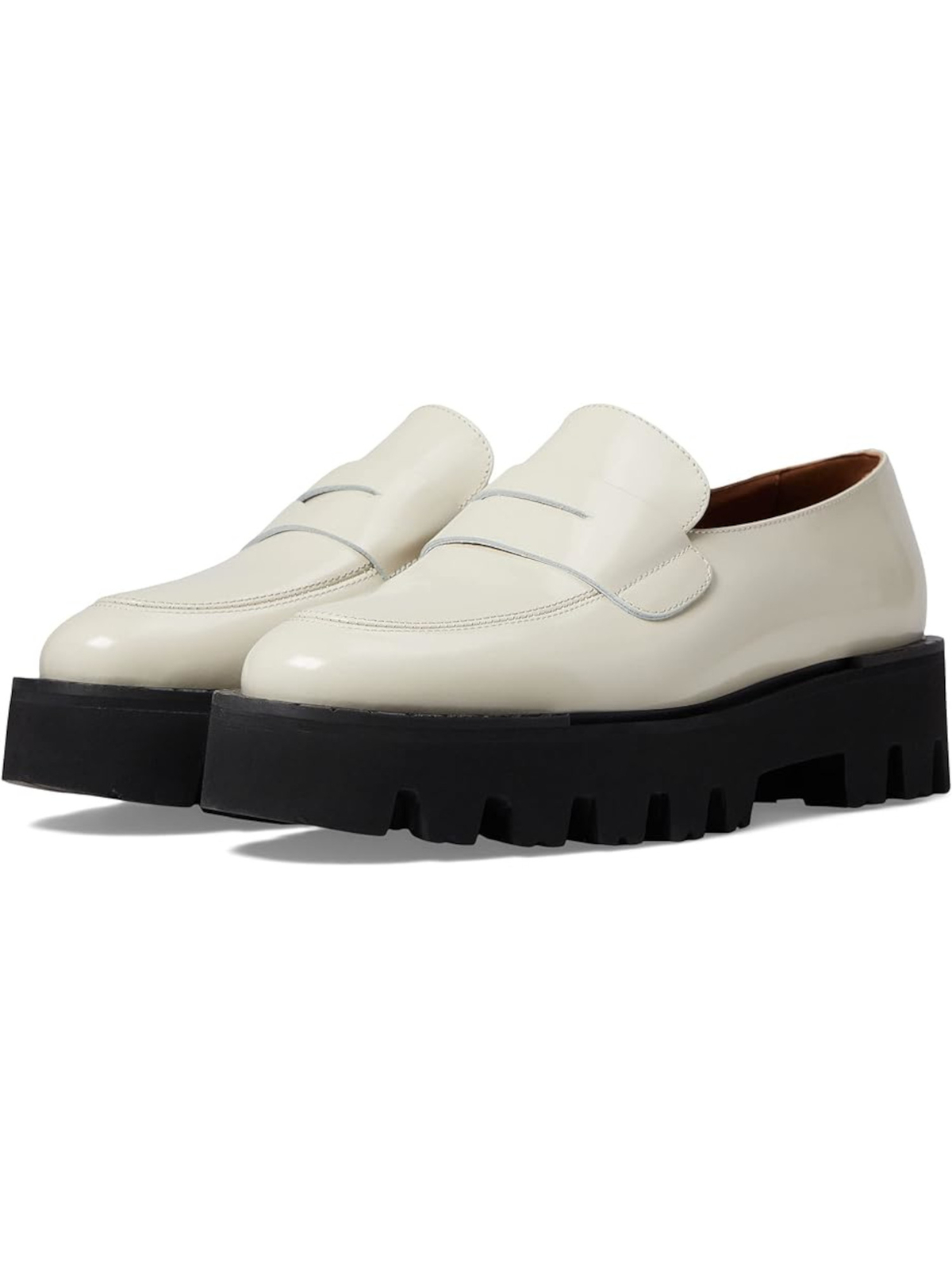 AQUATALIA женские кожаные мокасины без шнуровки на блочном каблуке Alexi цвета слоновой кости размеры 95 М 37790₽