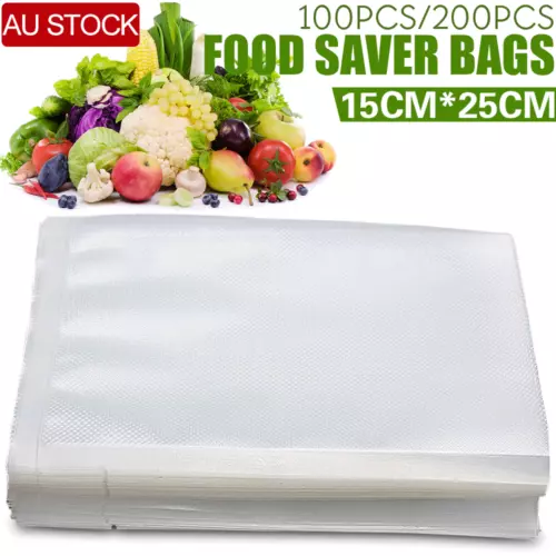 100X Vacuum Sealer Bags Precut Food Storage Saver Heat Seal Cryovac 6 Size NEW - Picture 5 of 24