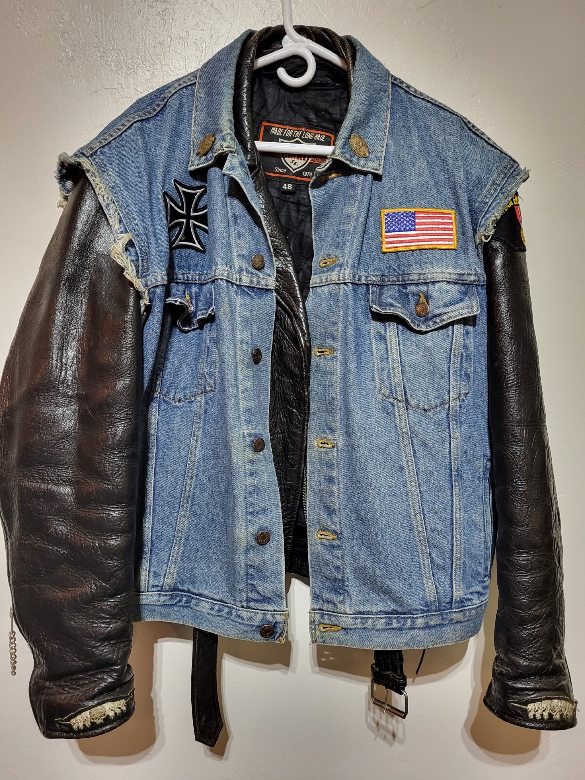 jacket motorcycle leather - image 2