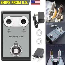 Car Spark Plug Tester Adjustable Dual Hole Ignition Diagnostic Detector Tool 12V