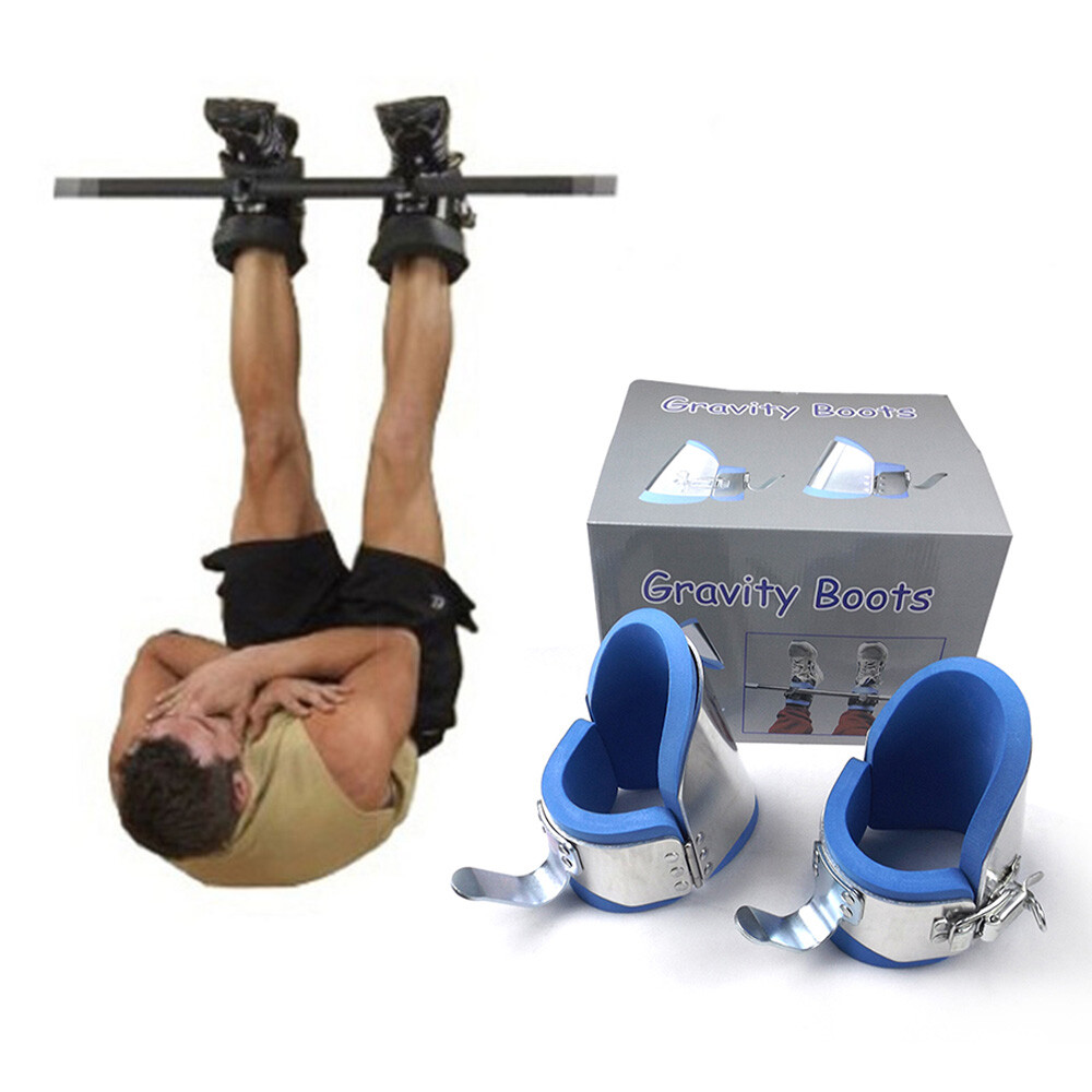 Gym Abdominal Training Gravity Inversion Boots Hanging Upside Down Spine Posture eBay