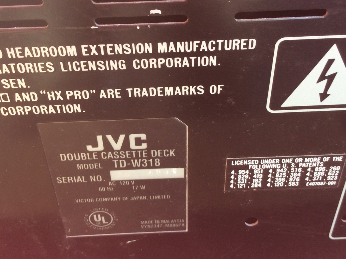 JVC Double Cassette Deck TD-W318 | eBay