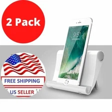 2Pack Universal Foldable Cell Phone Desk Stand Holder Mount For iPhone Tablet US