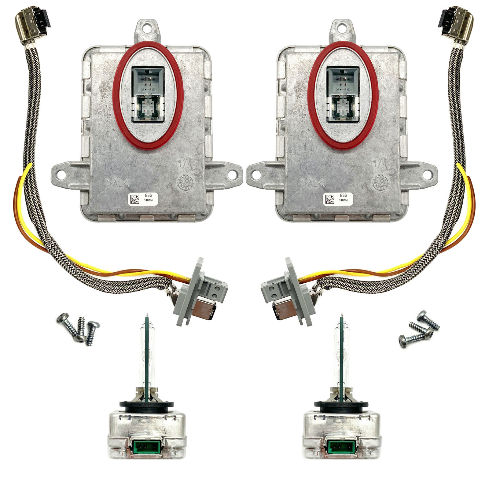 2x OEM 14-16 Maserati Ghibli Xenon Ballast & HID D3S Bulb Module Control Unit