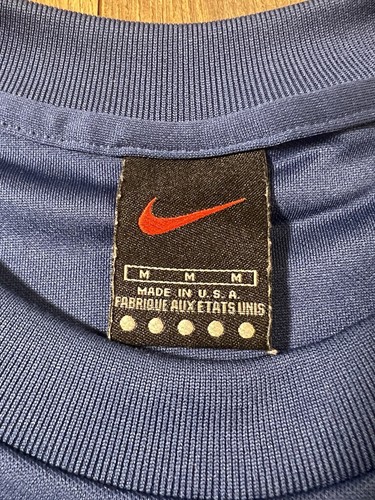 Vintage Nike Alpha Project Men's Tee Shirt M Blue Short Sleeve Made in USA. - Picture 4 of 10