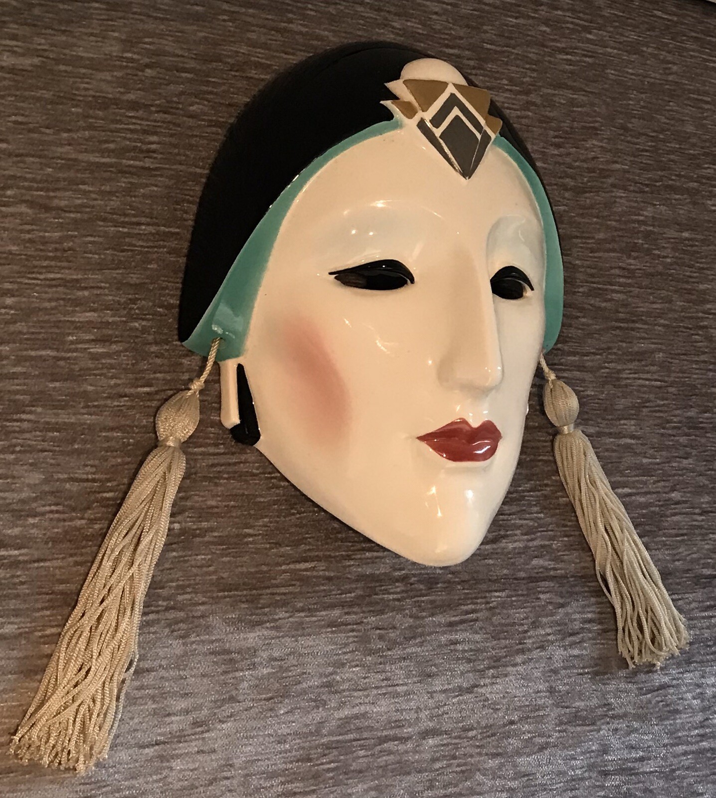 Vandor Wall Hanging Face Mask Uniquely Originally Hand painted Pelzman
