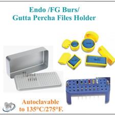 Dental Endo FG Bur Block Endo K-files Holder Box, Gutta Percha Holder, Auto 275F