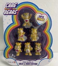 Care Bears 2022 Gold and Ruby Edition Special Collector Set 6 Bears NIB