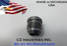 AN12, 12 AN MALE BILLET 1018 MILD STEEL WELD ON / WELD IN FITTING BUNG QTY:1